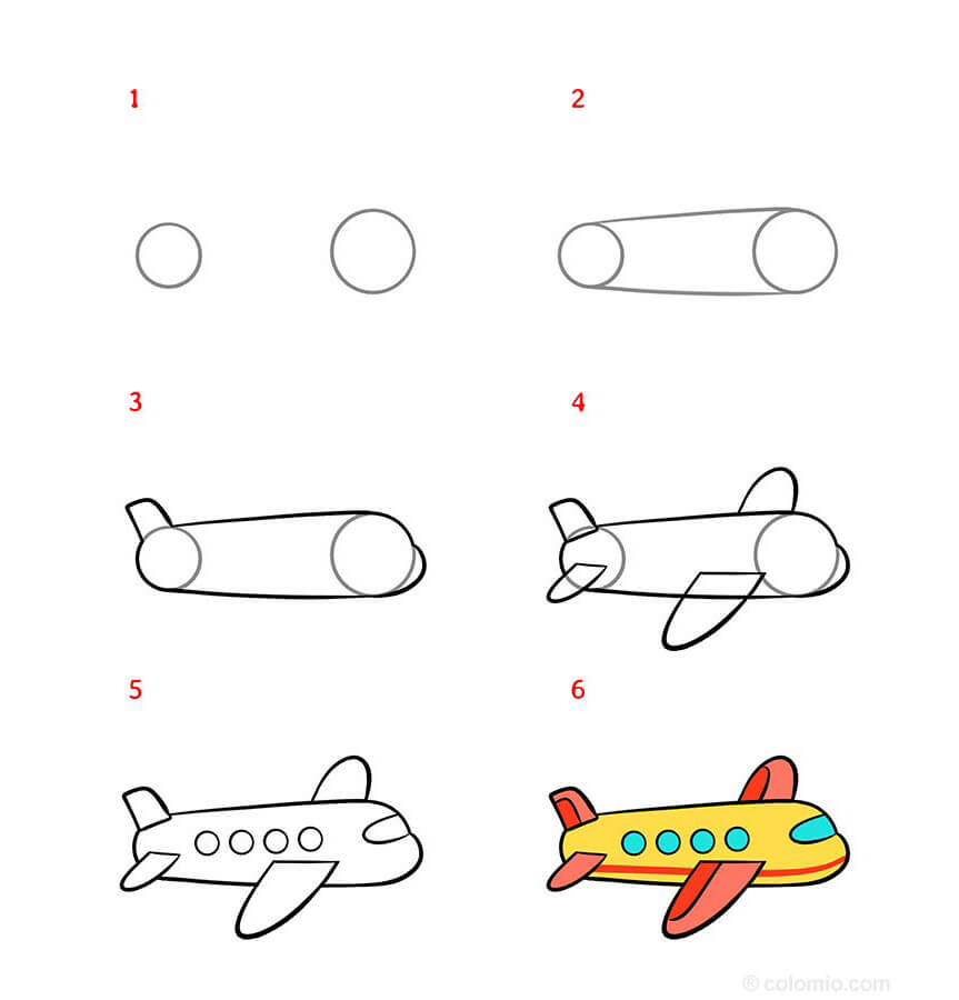 Un avion simple dessin