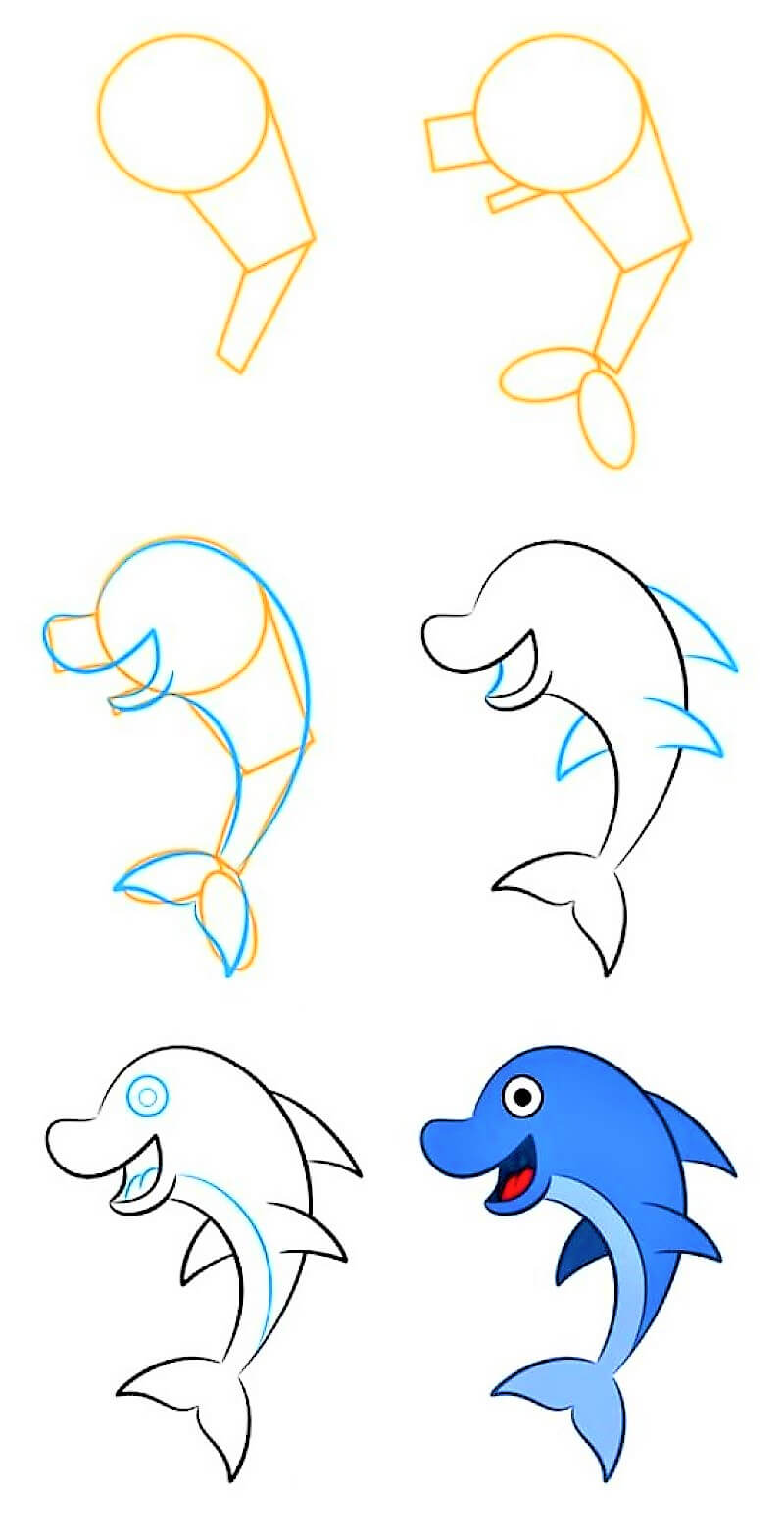 Un dauphin cool dessin
