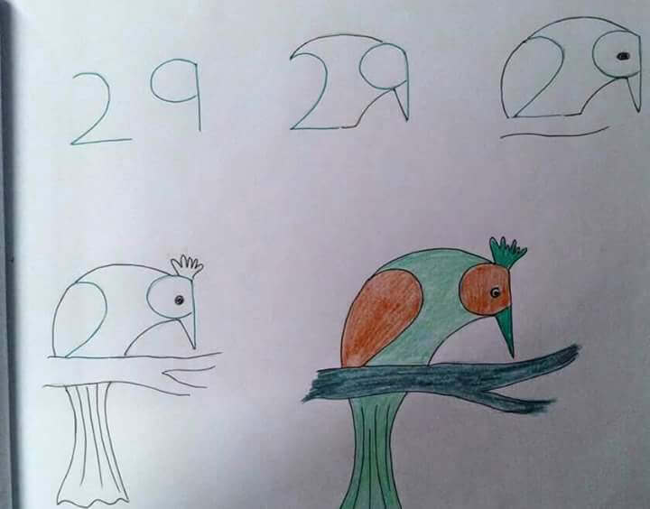 Comment dessiner Un simple oiseau