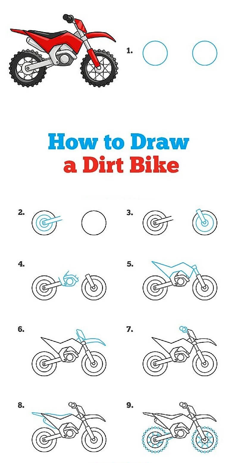 Comment dessiner Un vélo tout-terrain