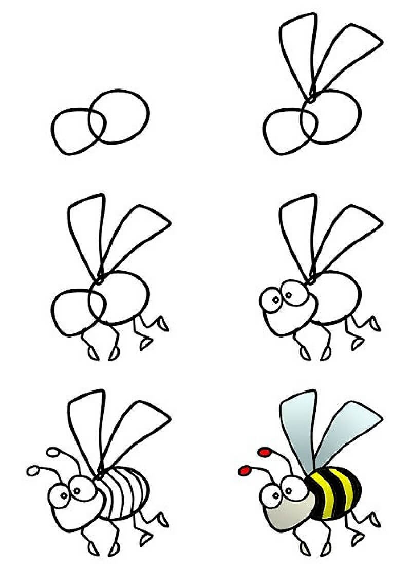Une belle abeille dessin