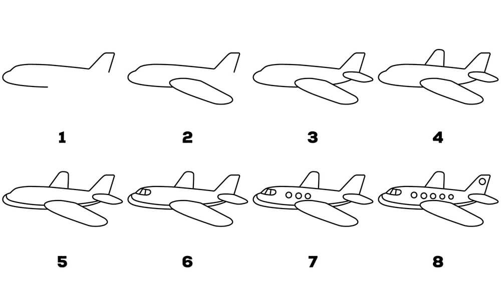 Comment dessiner Une idée d’avion 13