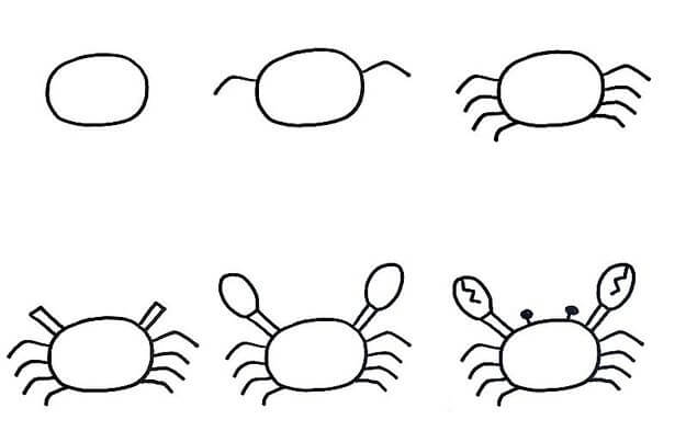 Une idée de crabe 5 dessin