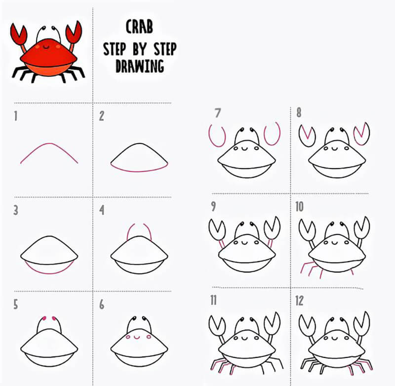 Une idée de crabe 6 dessin