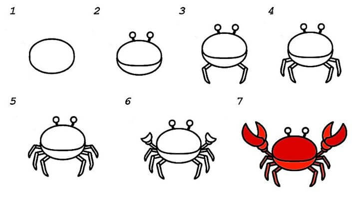 Une idée de crabe 8 dessin