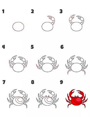 Une idée de crabe 9 dessin