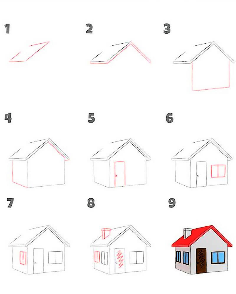 Une idée de maison 9 dessin