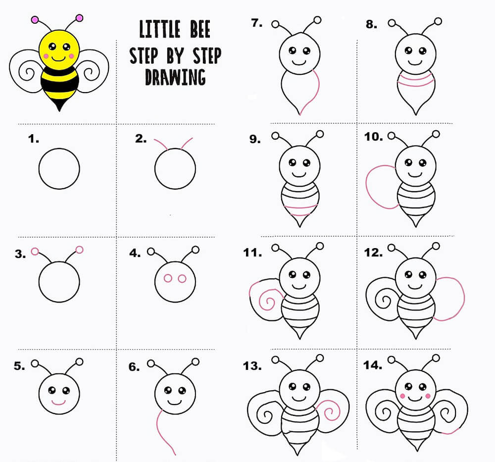 Une petite abeille dessin