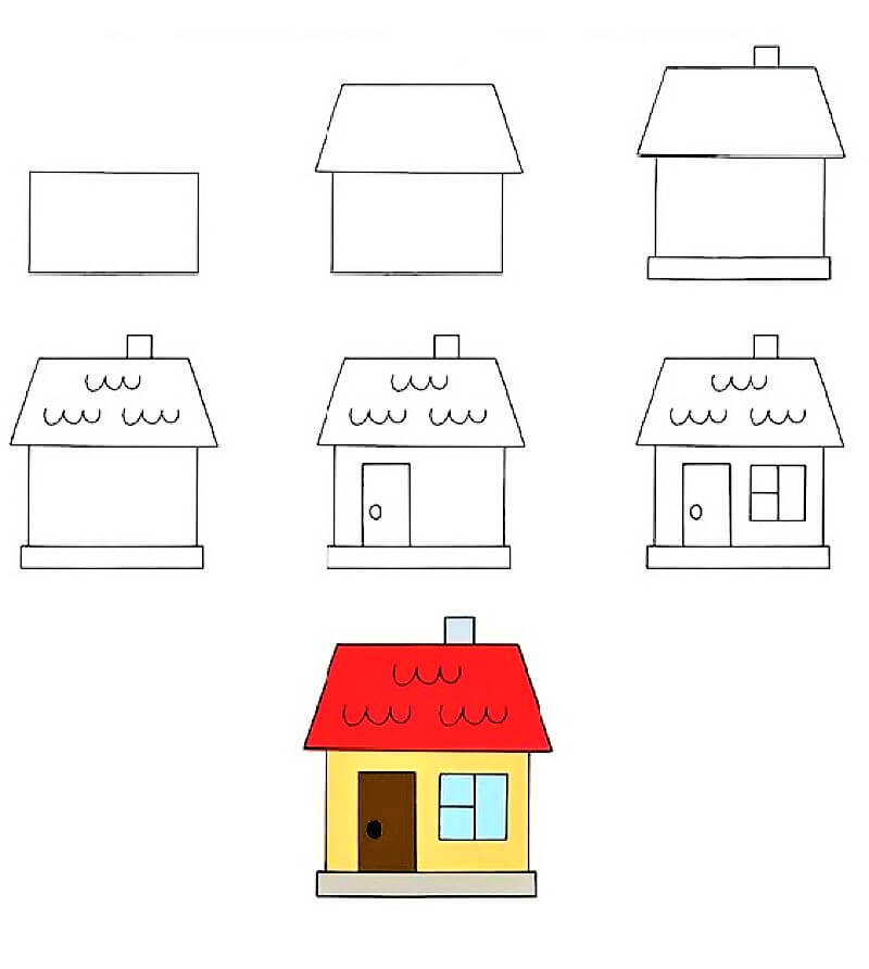 Une petite maison simple dessin