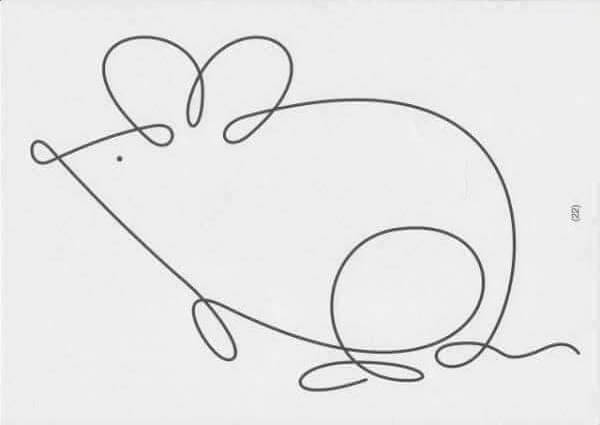 Une souris facile dessin