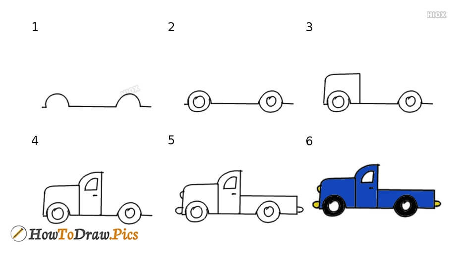 Un camion facile dessin
