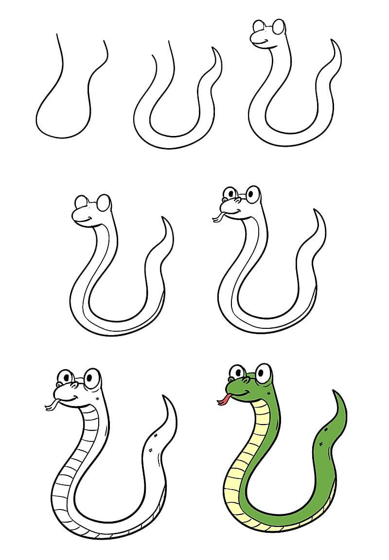Un serpent cobra dessin