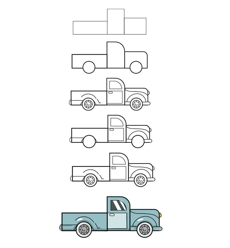 Comment dessiner Une idée de camion 13
