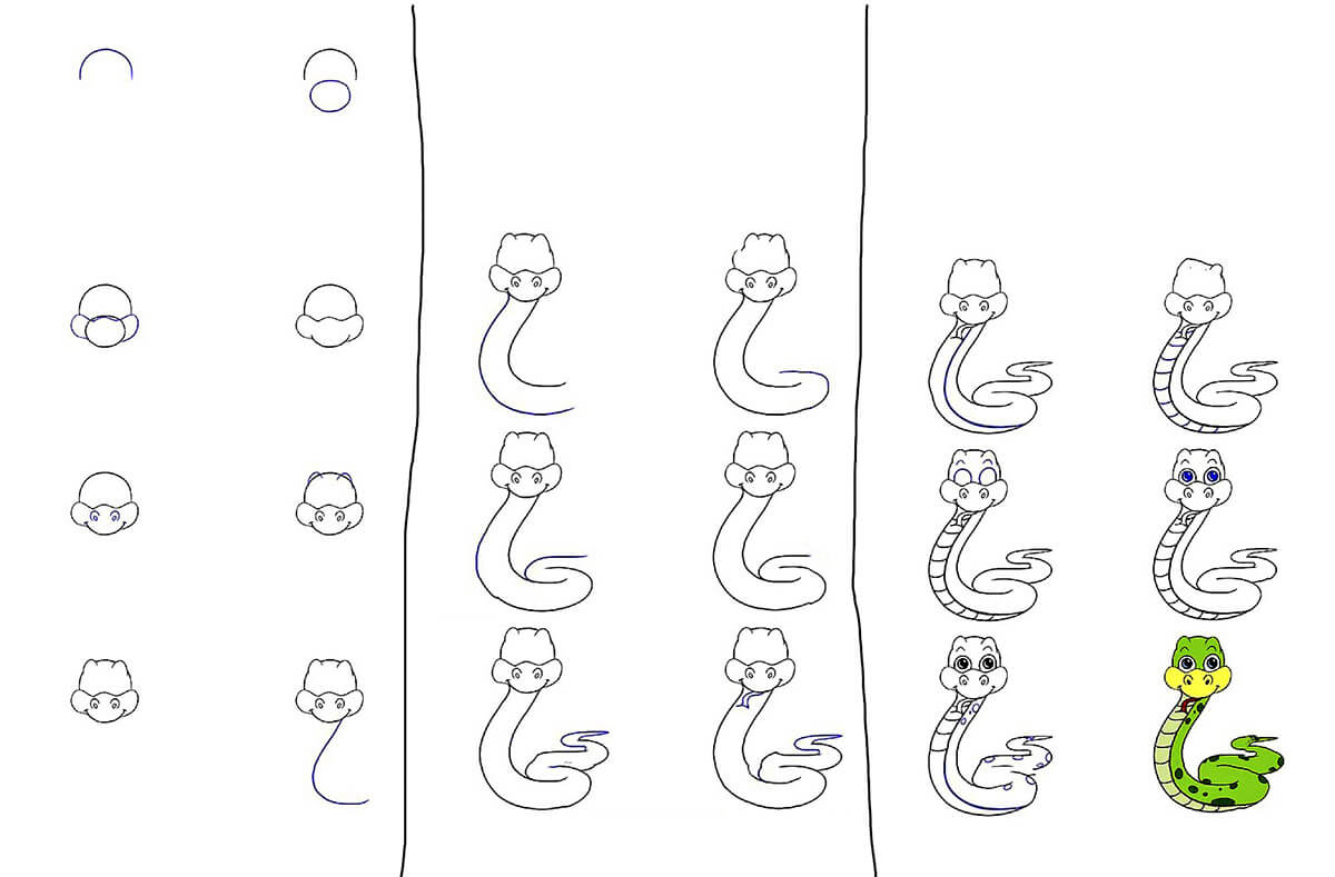 Une idée de serpent 10 dessin