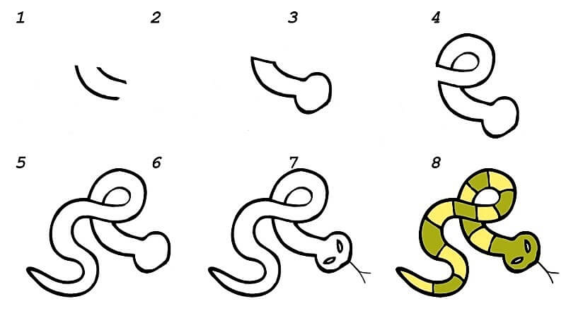 Une idée de serpent 14 dessin