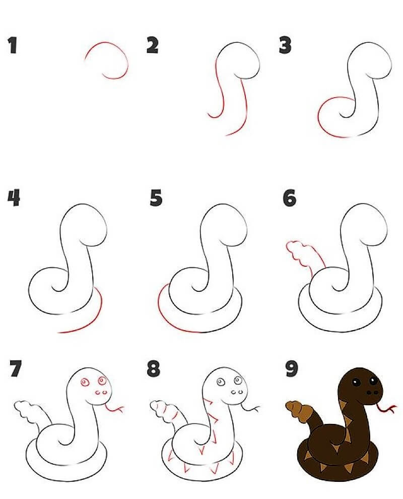 Une idée de serpent 15 dessin