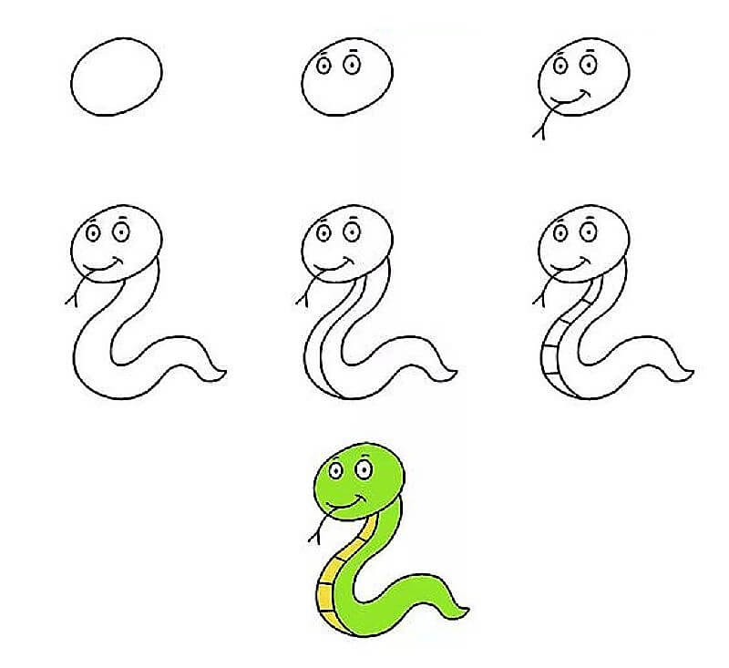 Une idée de serpent 17 dessin