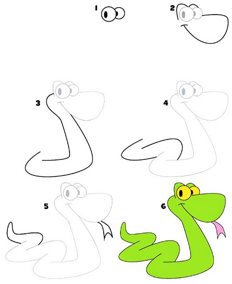 Comment dessiner Une idée de serpent 18