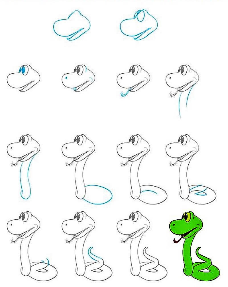 Une idée de serpent 20 dessin