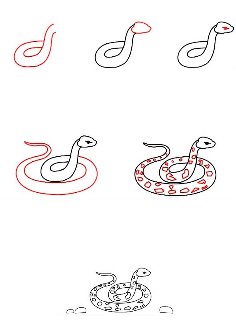 Une idée de serpent 21 dessin