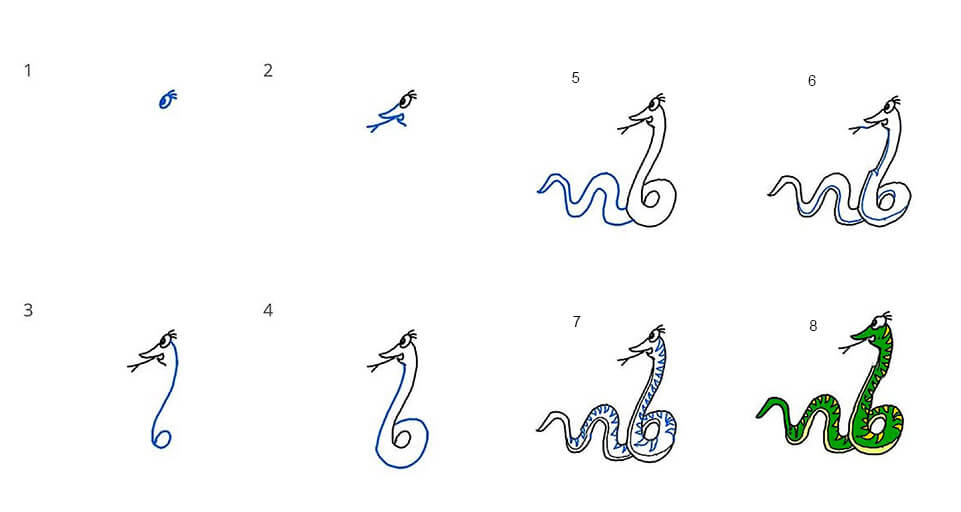 Une idée de serpent 9 dessin
