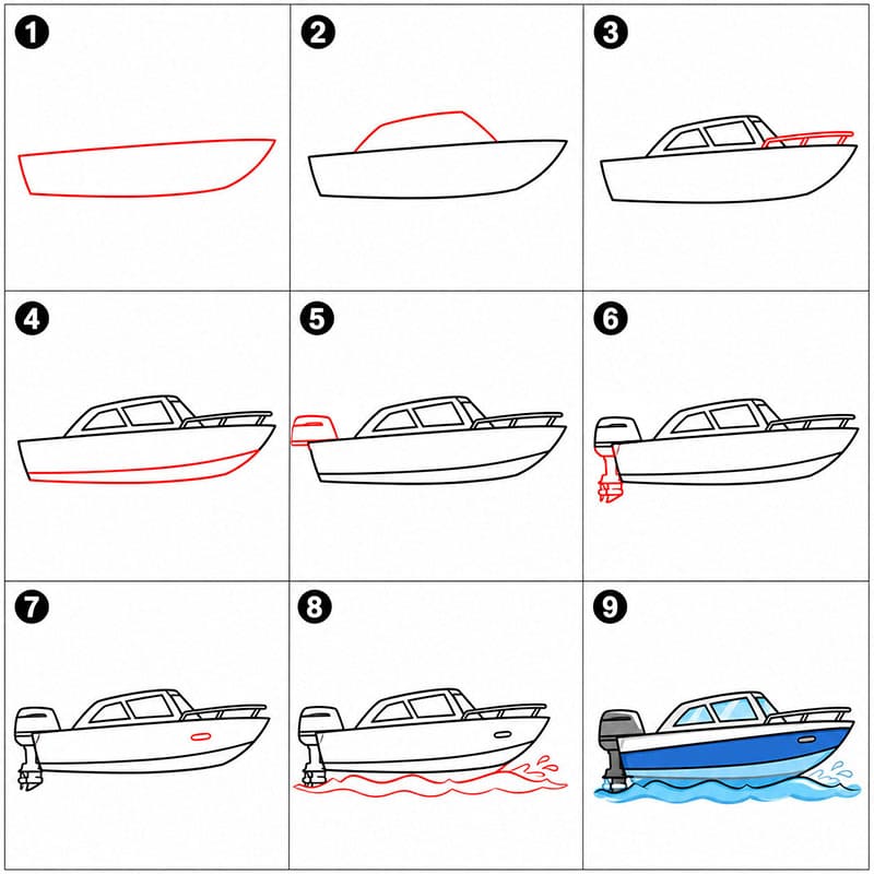 Bateau gratuit dessin