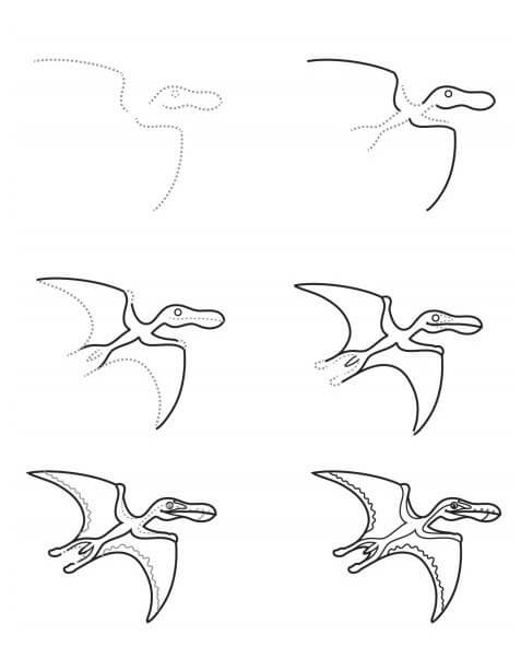 Dinosaure volant (1) dessin