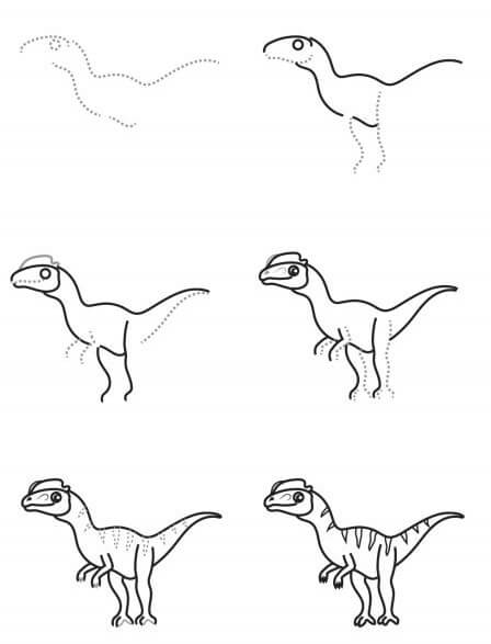 Dinosaures carnivores (2) dessin