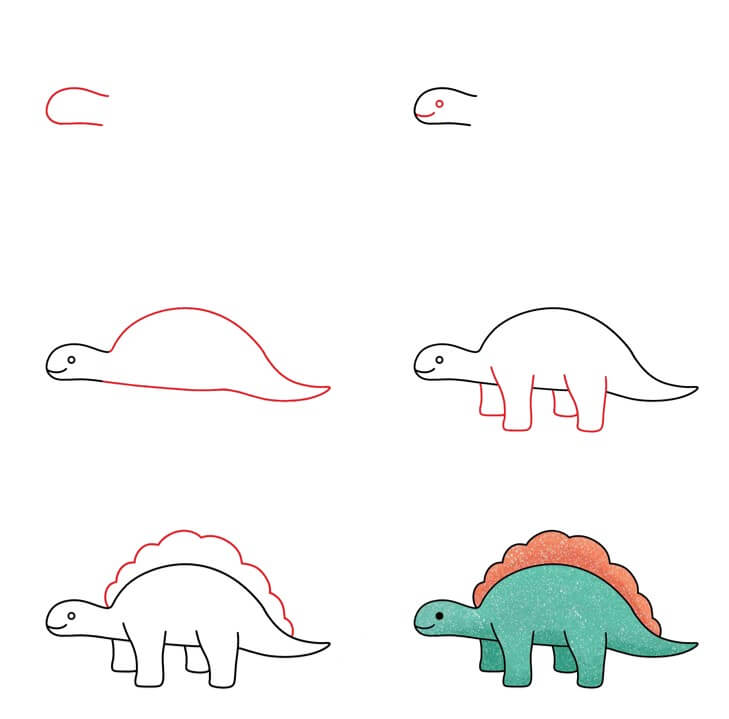 Dinosaures herbivores (1) dessin