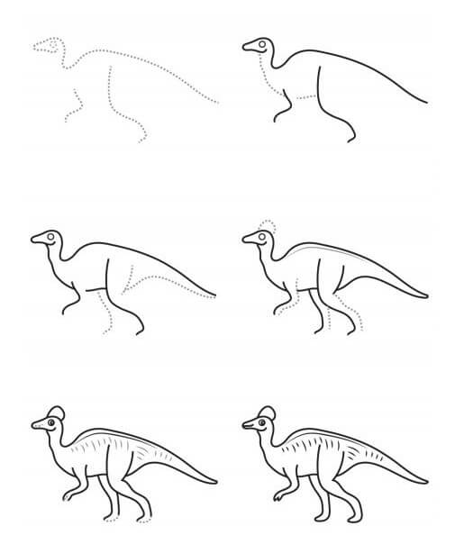 Dinosaures herbivores (10) dessin