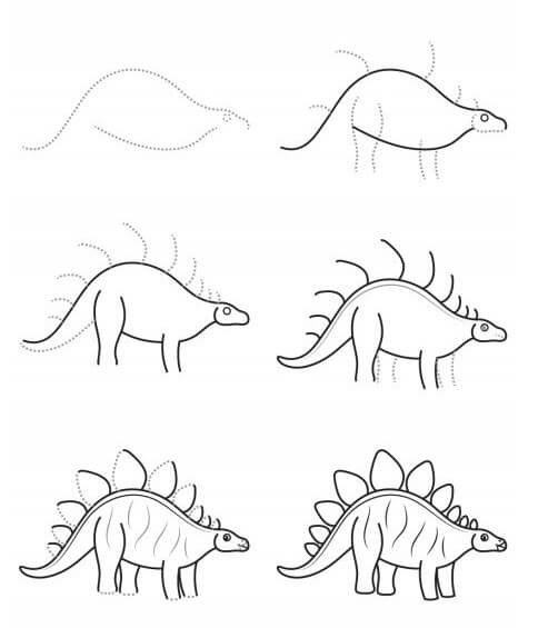 Dinosaures herbivores (17) dessin