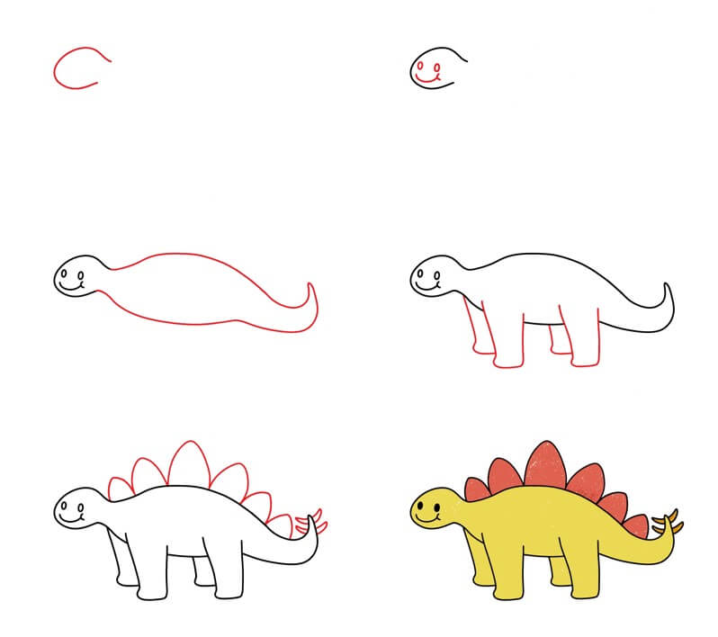 Dinosaures herbivores (8) dessin