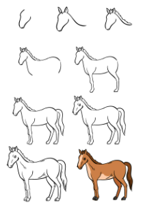 Idée cheval 9 dessin
