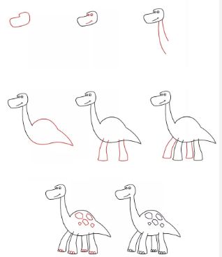 Idée de dinosaure 3 dessin
