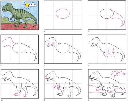 Idée de dinosaure 4 dessin