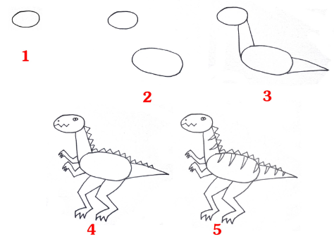 Idée de dinosaure 8 dessin