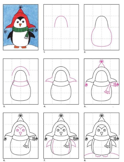 Idée de pingouin 2 dessin