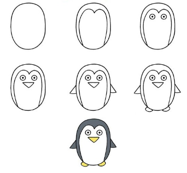 Idée de pingouin 4 dessin