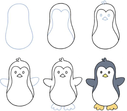 Idée de pingouin 5 dessin