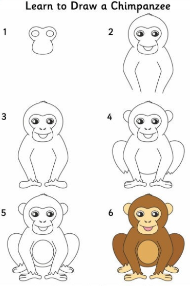 Idée de singe 5 dessin