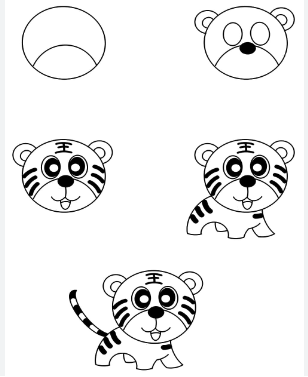 Idée de tigre 7 dessin