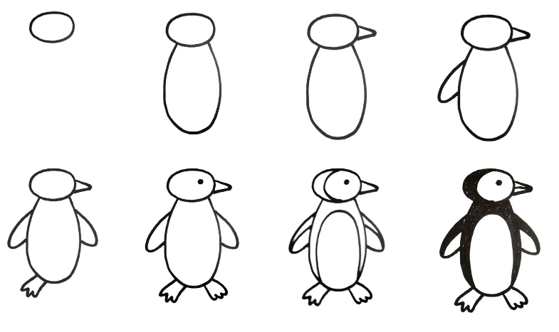 Idée pingouin 6 dessin
