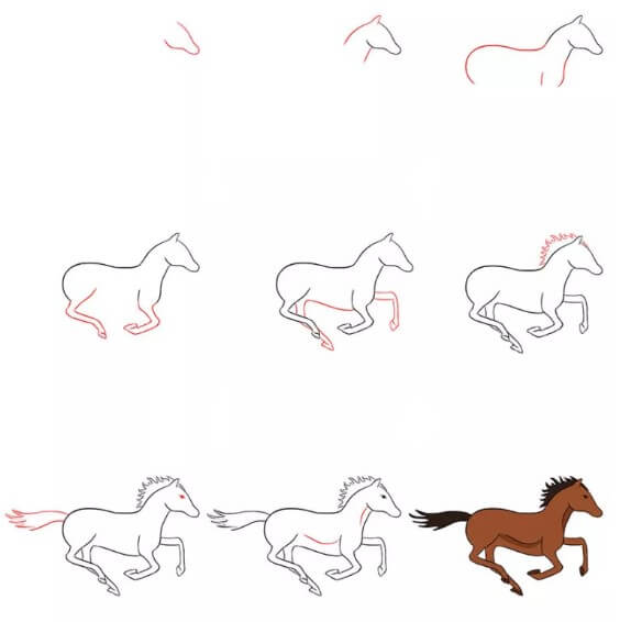 Idée de cheval (10) dessin