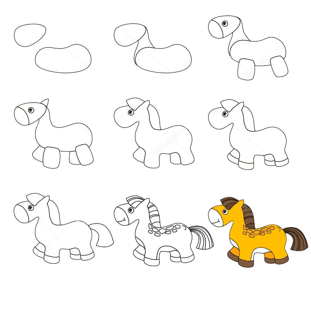 Idée de cheval (14) dessin