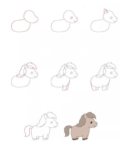 Idée de cheval (16) dessin