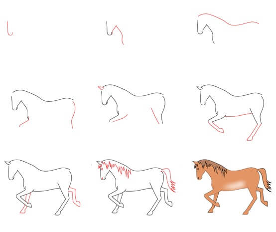 Idée de cheval (9) dessin