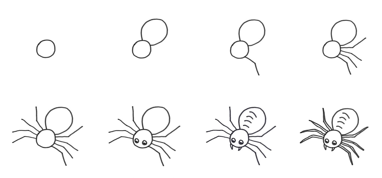 Idée d'araignée 7 dessin