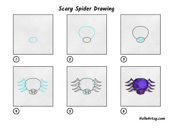 Idée d'araignée 9 dessin