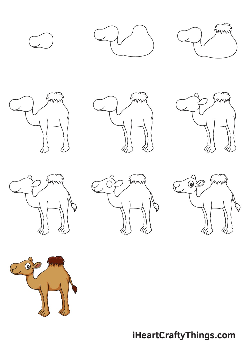 Idée de chameau 4 dessin