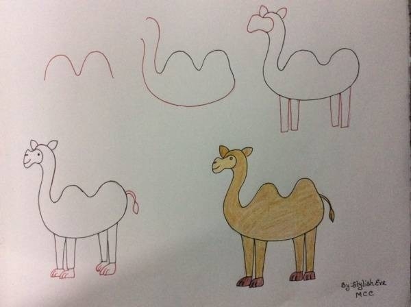 Idée de chameau 7 dessin